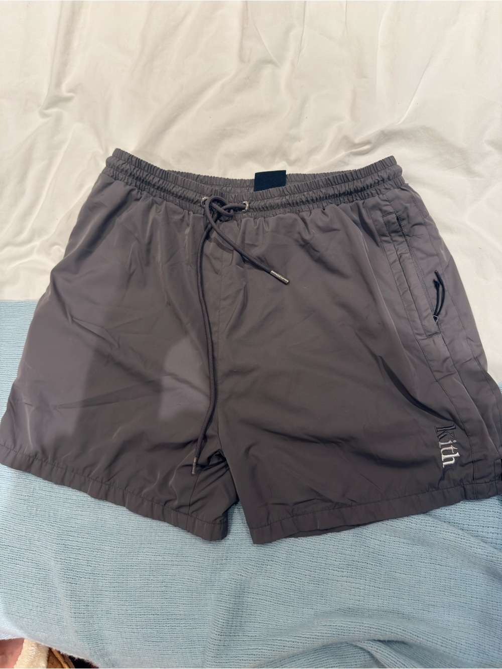 Kith Men's Charcoal Gray Swim Shorts